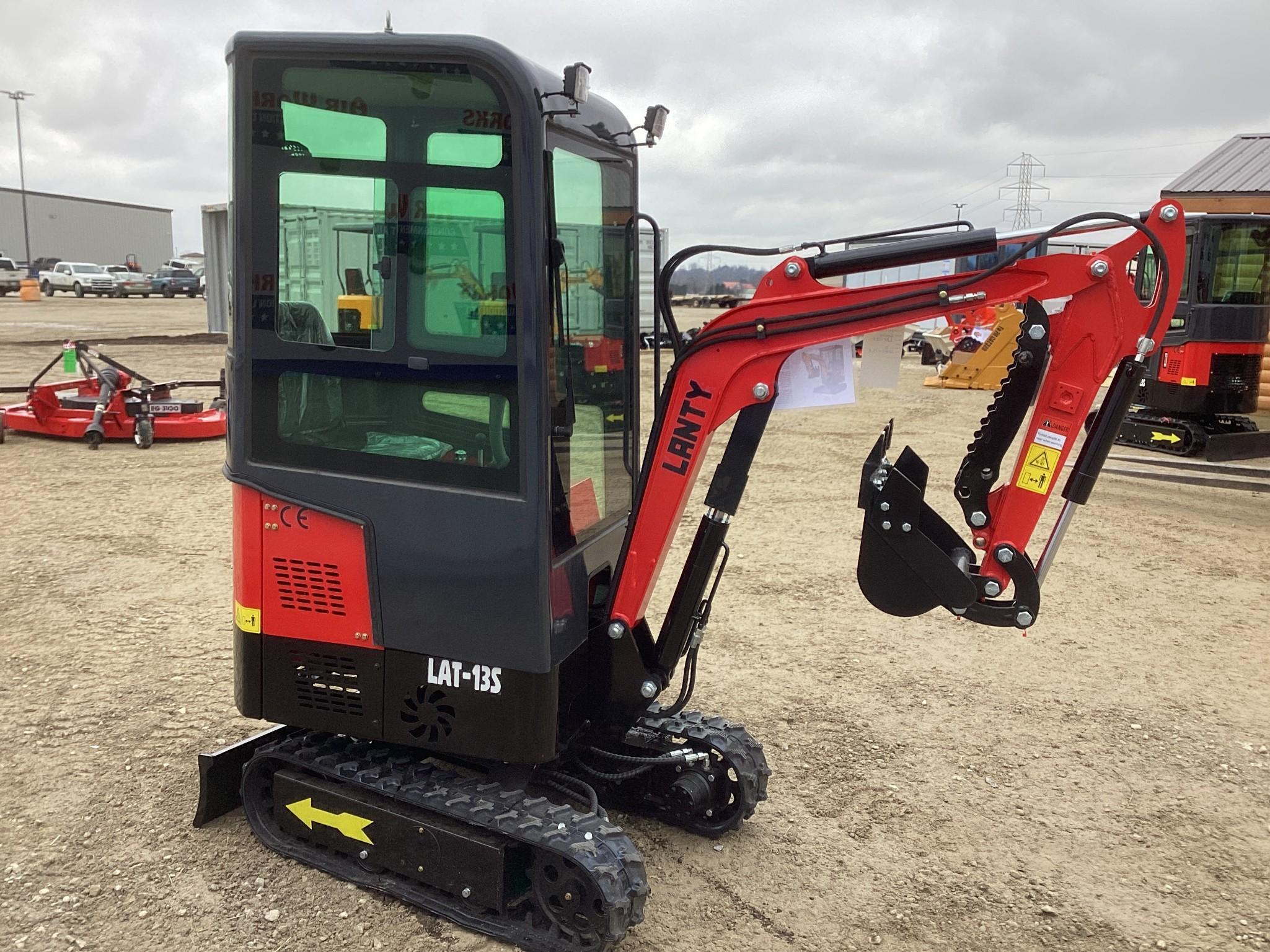 (INV535) New Unused Lanity Model LAT-13S Mini Excavator with Mechanical Thumb, Aux. Hydraulics
