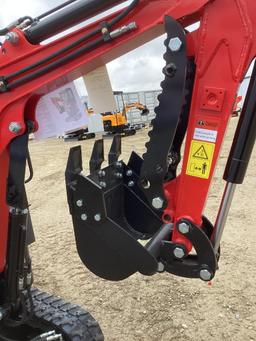 (INV535) New Unused Lanity Model LAT-13S Mini Excavator with Mechanical Thumb, Aux. Hydraulics