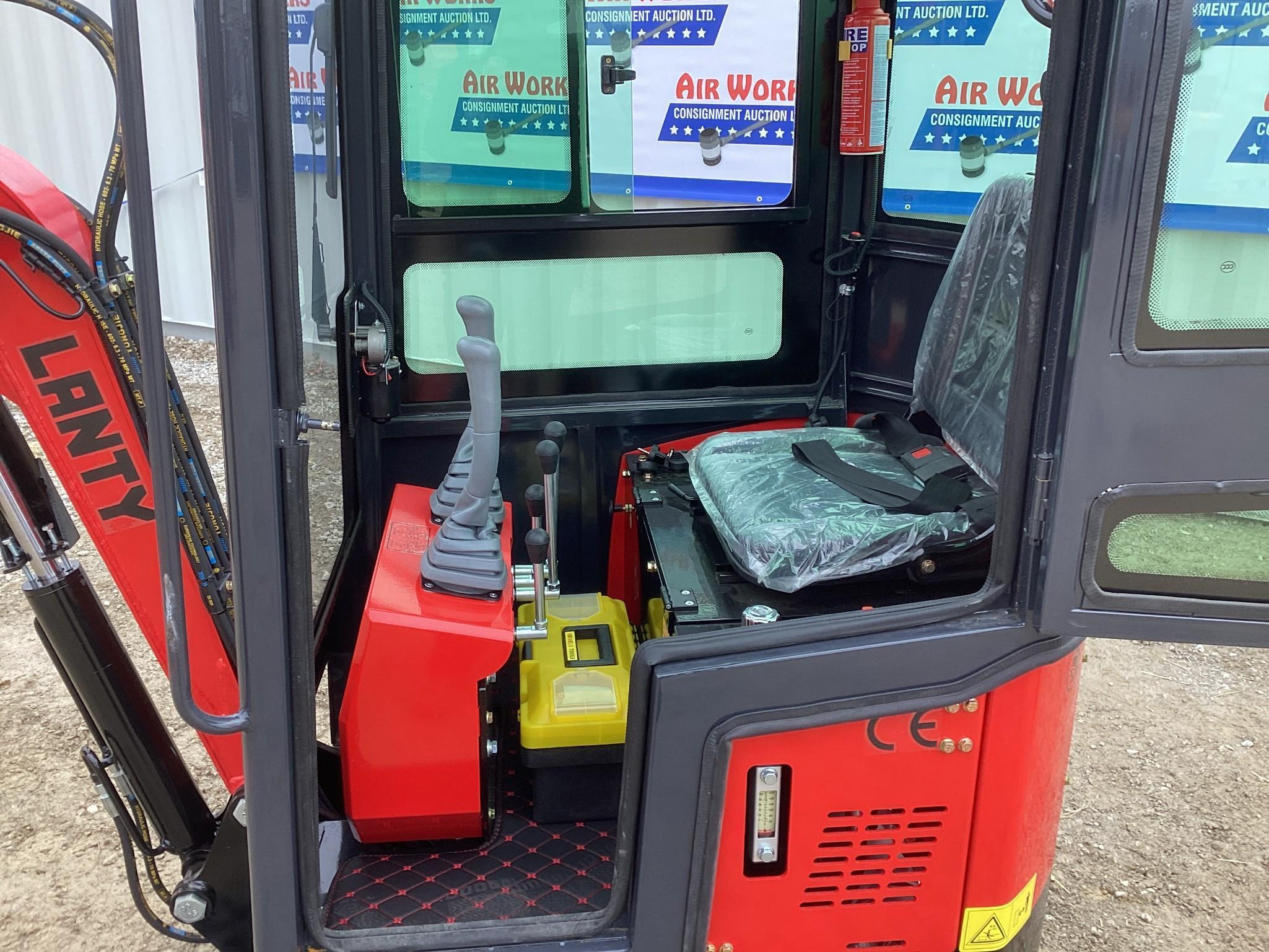 (INV535) New Unused Lanity Model LAT-13S Mini Excavator with Mechanical Thumb, Aux. Hydraulics