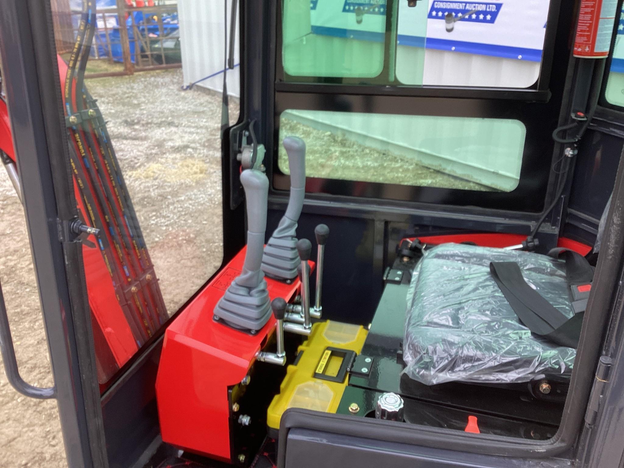 (INV535) New Unused Lanity Model LAT-13S Mini Excavator with Mechanical Thumb, Aux. Hydraulics
