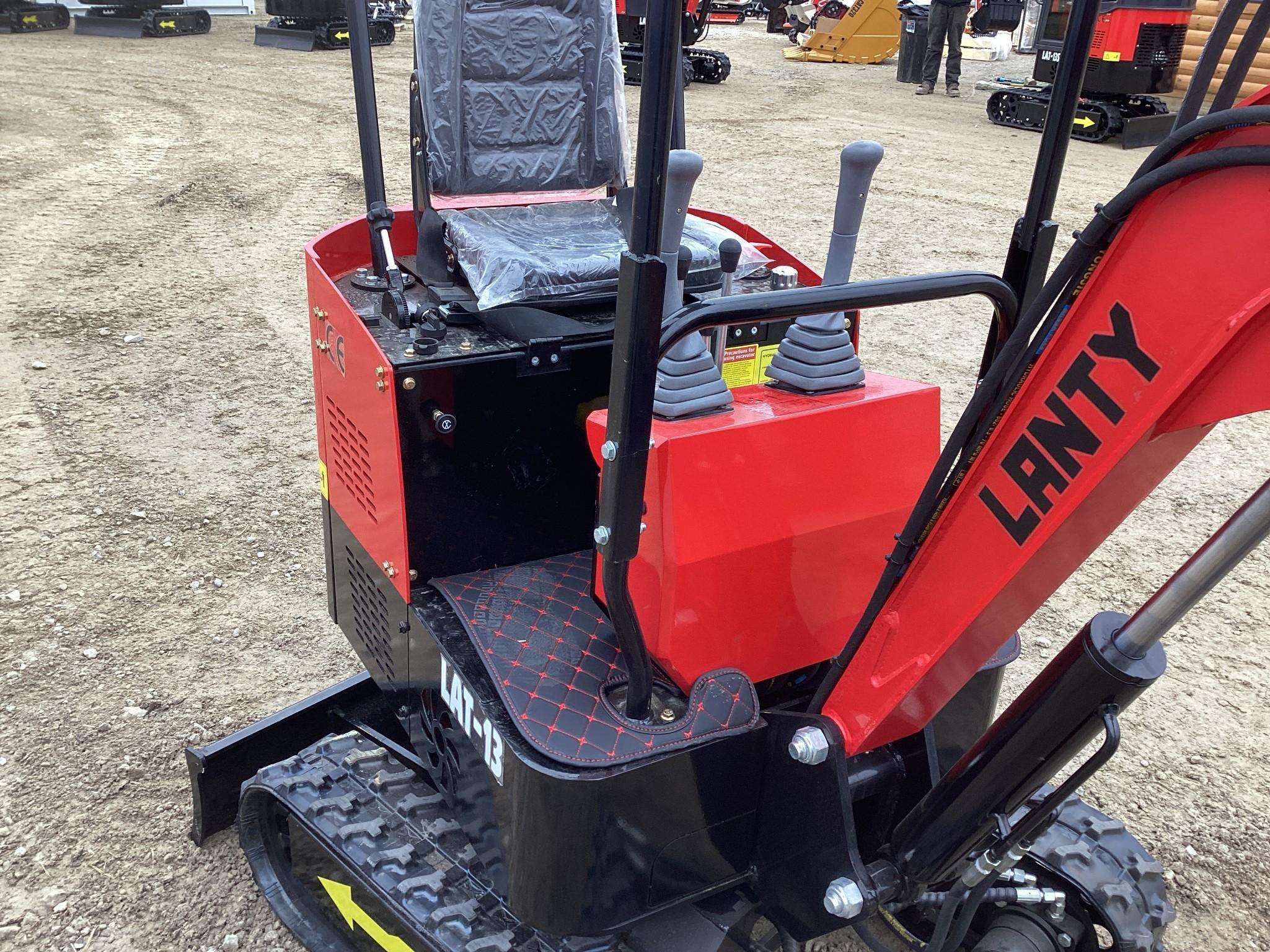 (INV531) New Unused Lanity Model LAT-13 Mini Excavator with Blade, Mechanical Thumb and Aux. Hyd.