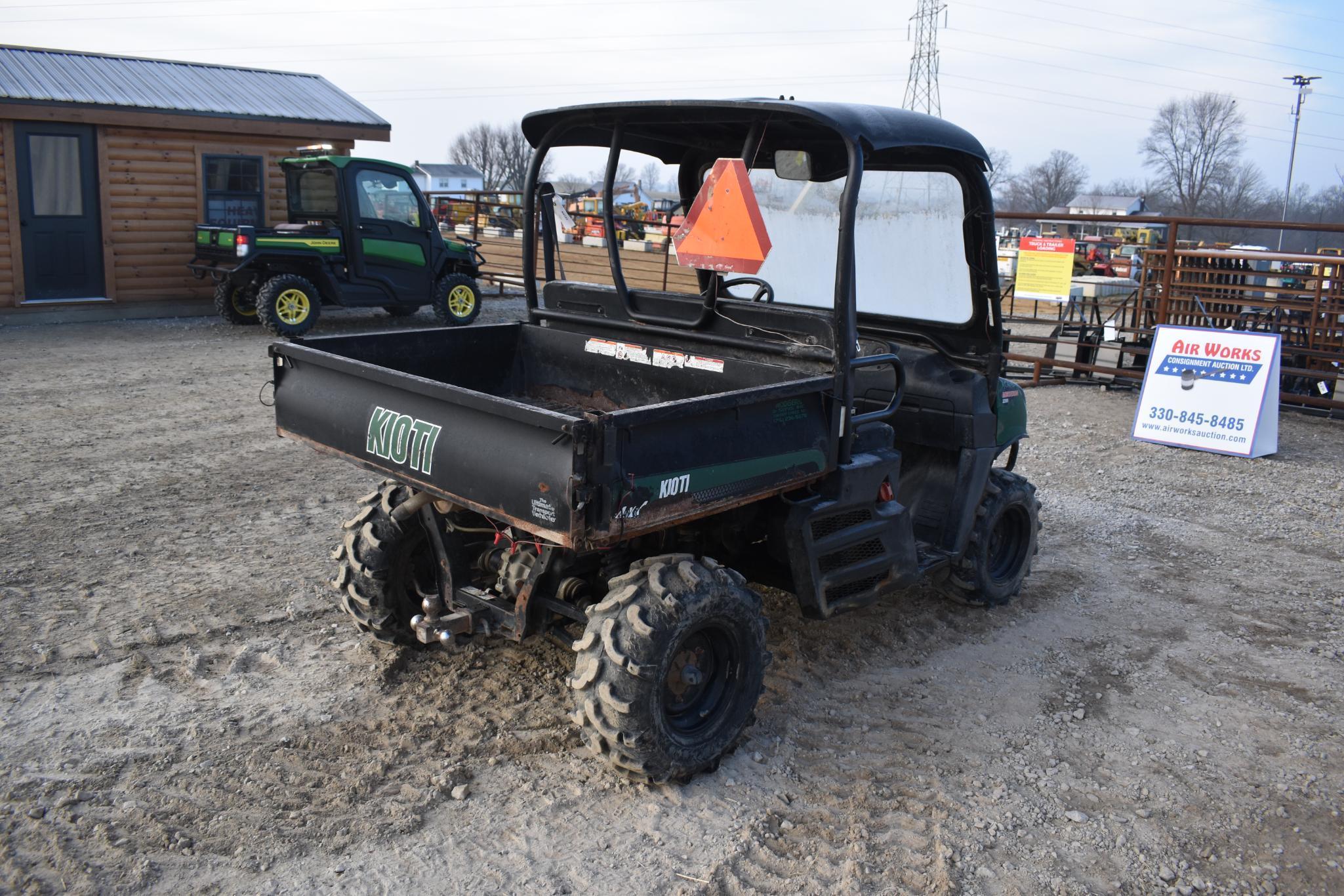 (INV801) Kioti Mechron 2200 Utility Vehicle, 2,029 hrs,