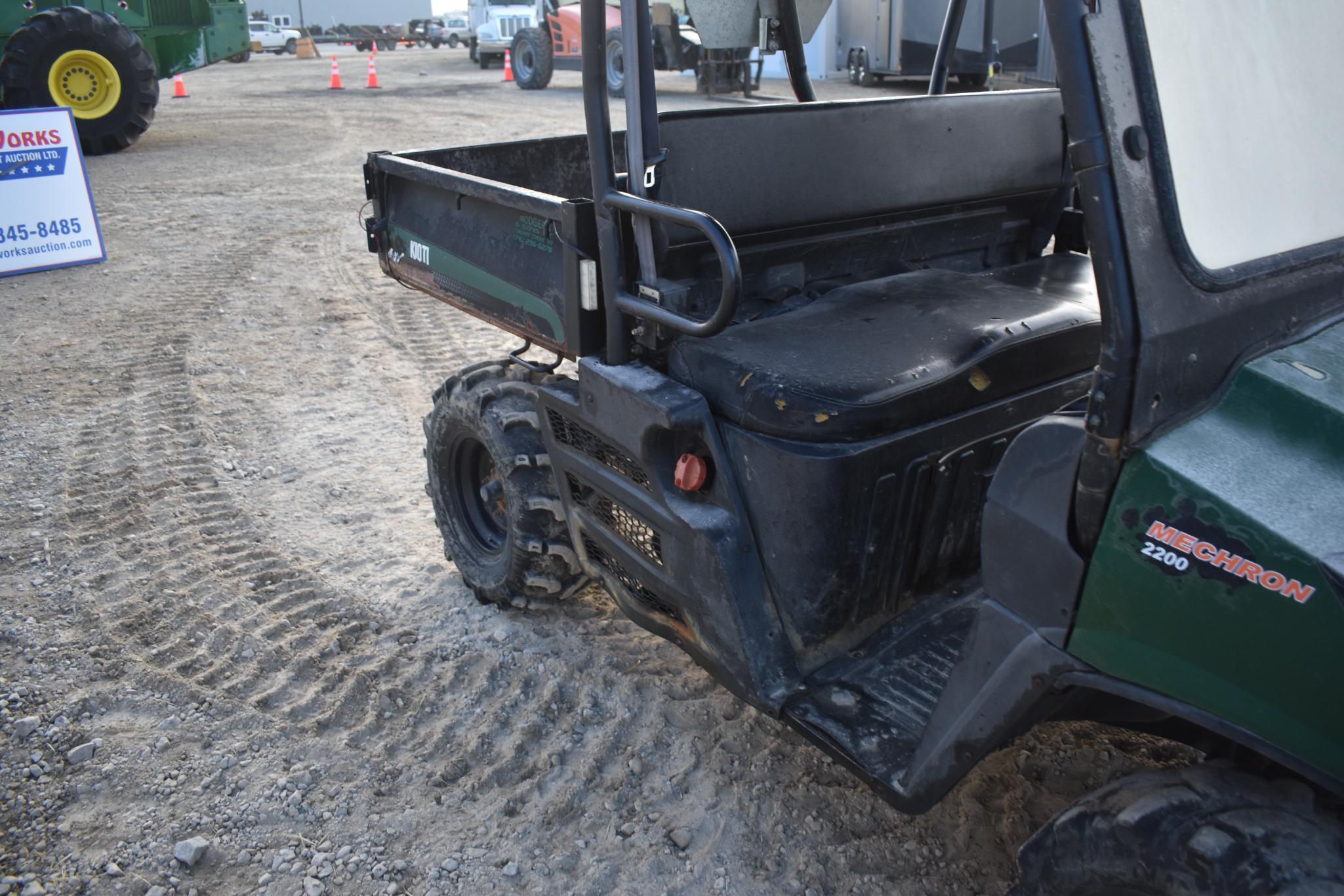 (INV801) Kioti Mechron 2200 Utility Vehicle, 2,029 hrs,