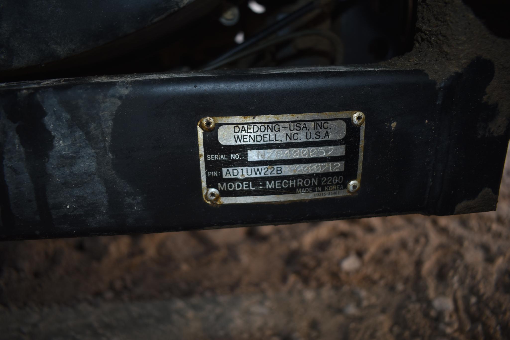 (INV801) Kioti Mechron 2200 Utility Vehicle, 2,029 hrs,