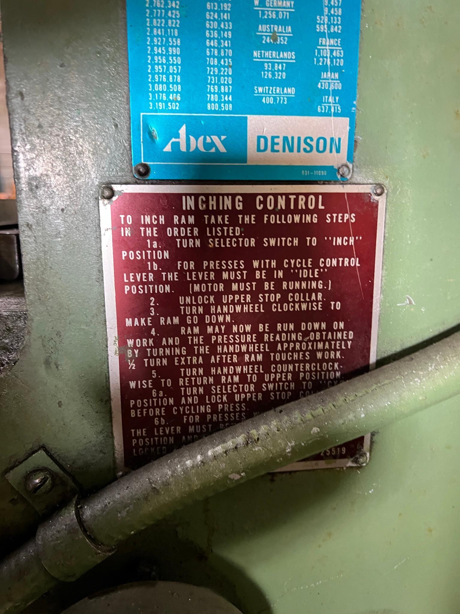 1973 Denison Multi Press, 6 Ton
