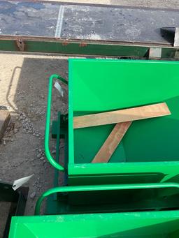 Green steel Hopper 28" X 46" 20" Deep New Self Dumping
