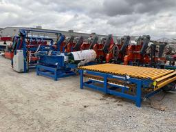 Pallet Nailer,Pallet Stacker, Out Feed Chain Sawmill World,Model,PN-1300,4Strand Pallet Nailing Mach
