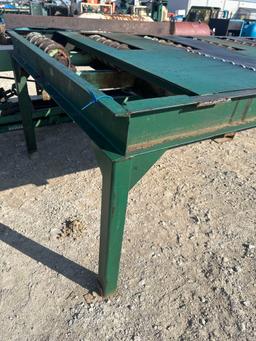 Rollcase 5' X 12' table w rollcase /skate rolls