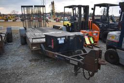 (INV637) Super Trac, Tandem Axle Trailer 18ft. w/ 2 ft. dove, 6ft. ramps,
