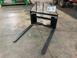 (INV70054) New Unused Mower King Model SA Skid Steer Forks