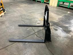 (INV70054) New Unused Mower King Model SA Skid Steer Forks