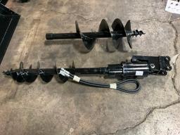 (INV70022) New Unused Lanity Auger Attachment with 8" and 12" Augers