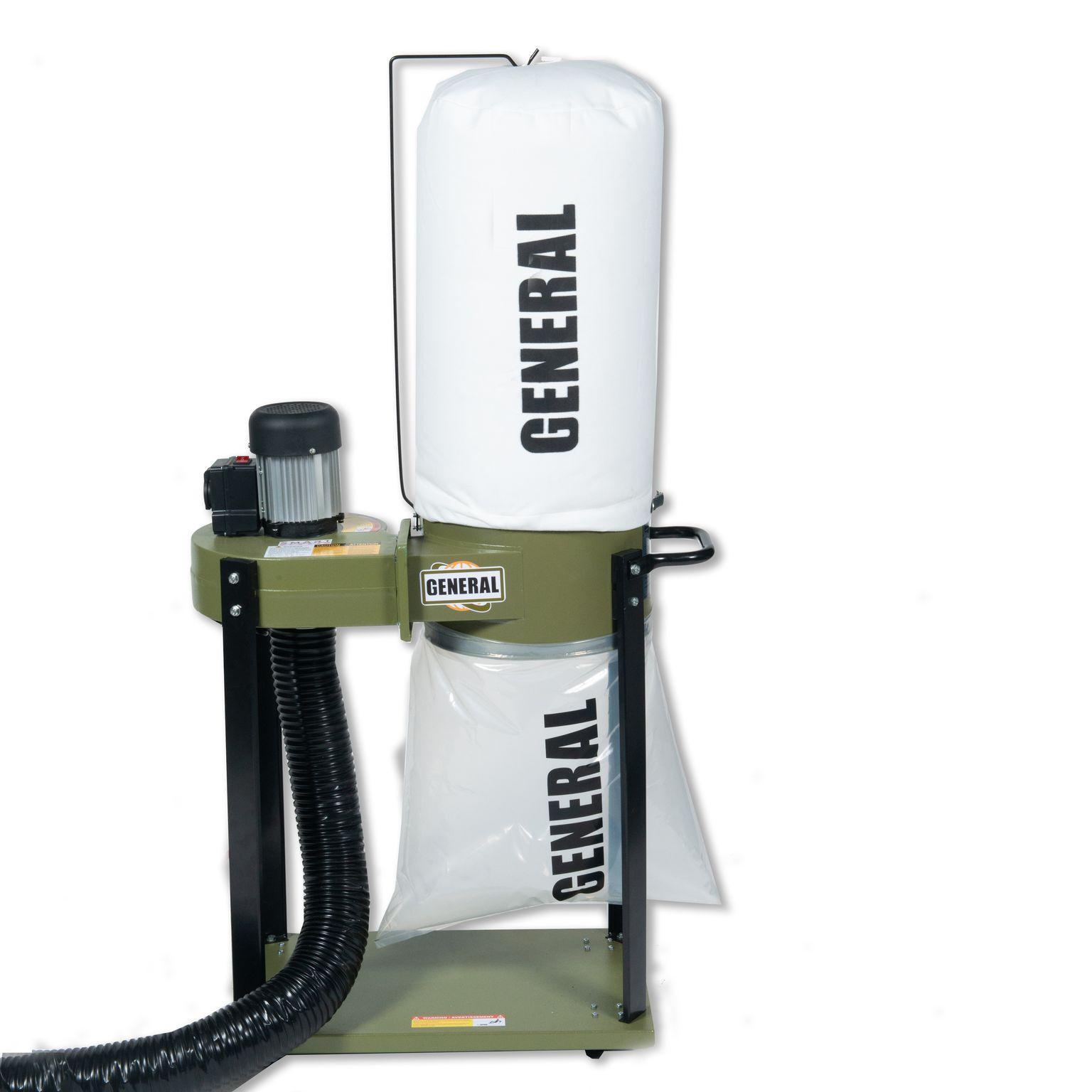 General10-030M 1HP 7Amp Commercial Dust Collector (110V 1Phase) New in box