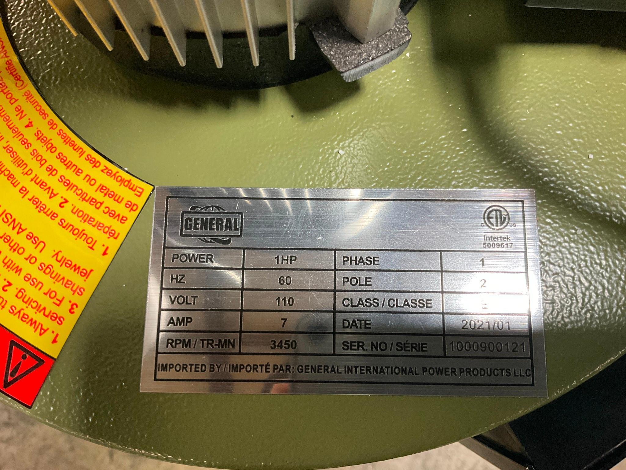 General 10-030M 1HP 7Amp Commercial Dust Collector (110V 1Phase) New in box