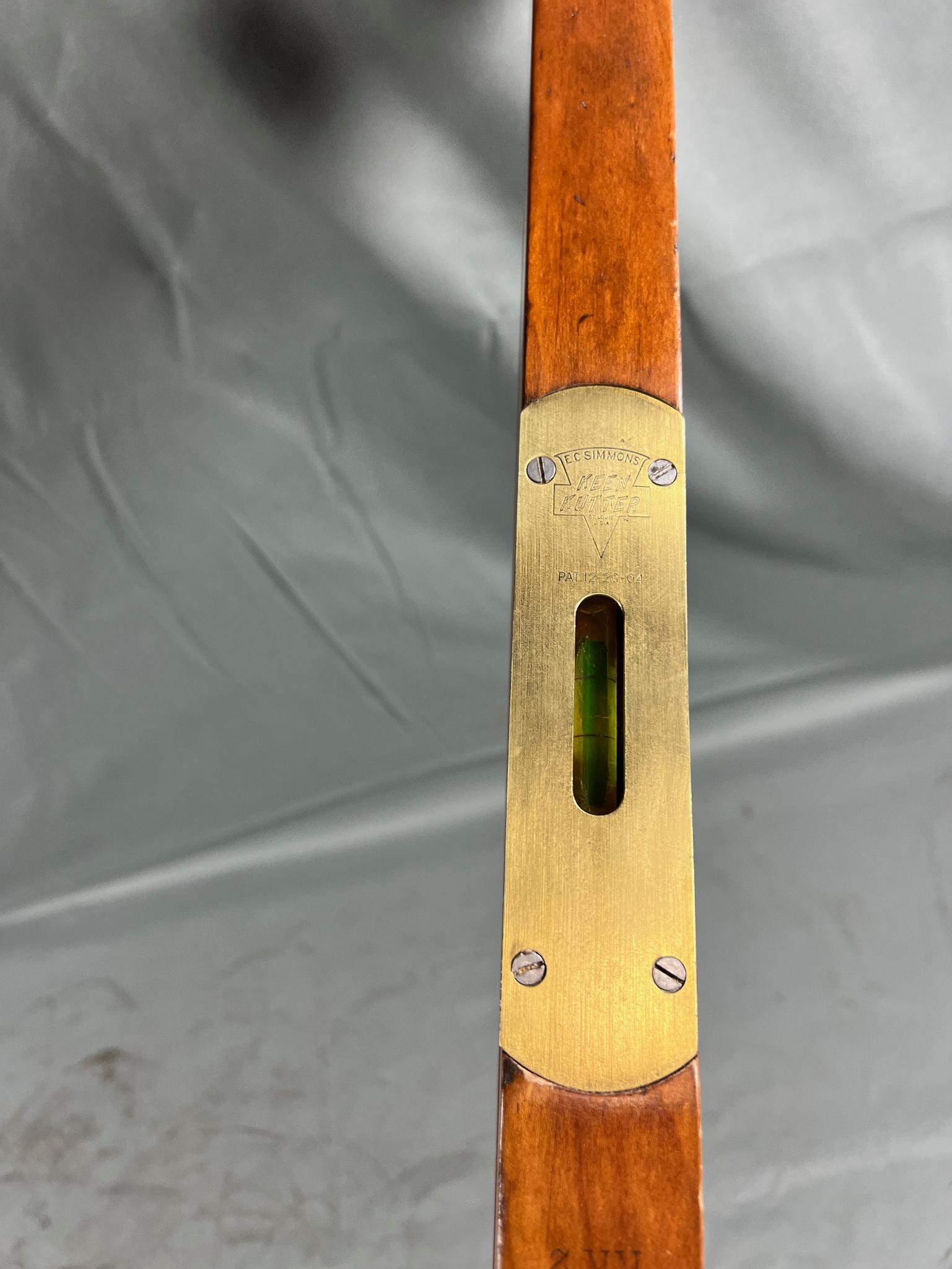 E.C. Simmons Keen Kutter wooden level