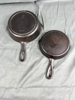 Favorite Piquware no. 3 Cast Iron Skillet, and No. 5 Iron Mountain skillet