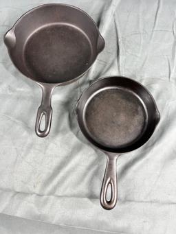 Favorite Piquware no. 3 Cast Iron Skillet, and No. 5 Iron Mountain skillet