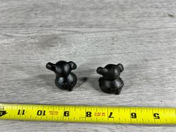 2- Cast Iron Pups marked Griswold