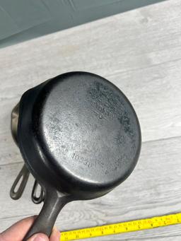 4- Wagner no. 3 Cast Iron Skillets