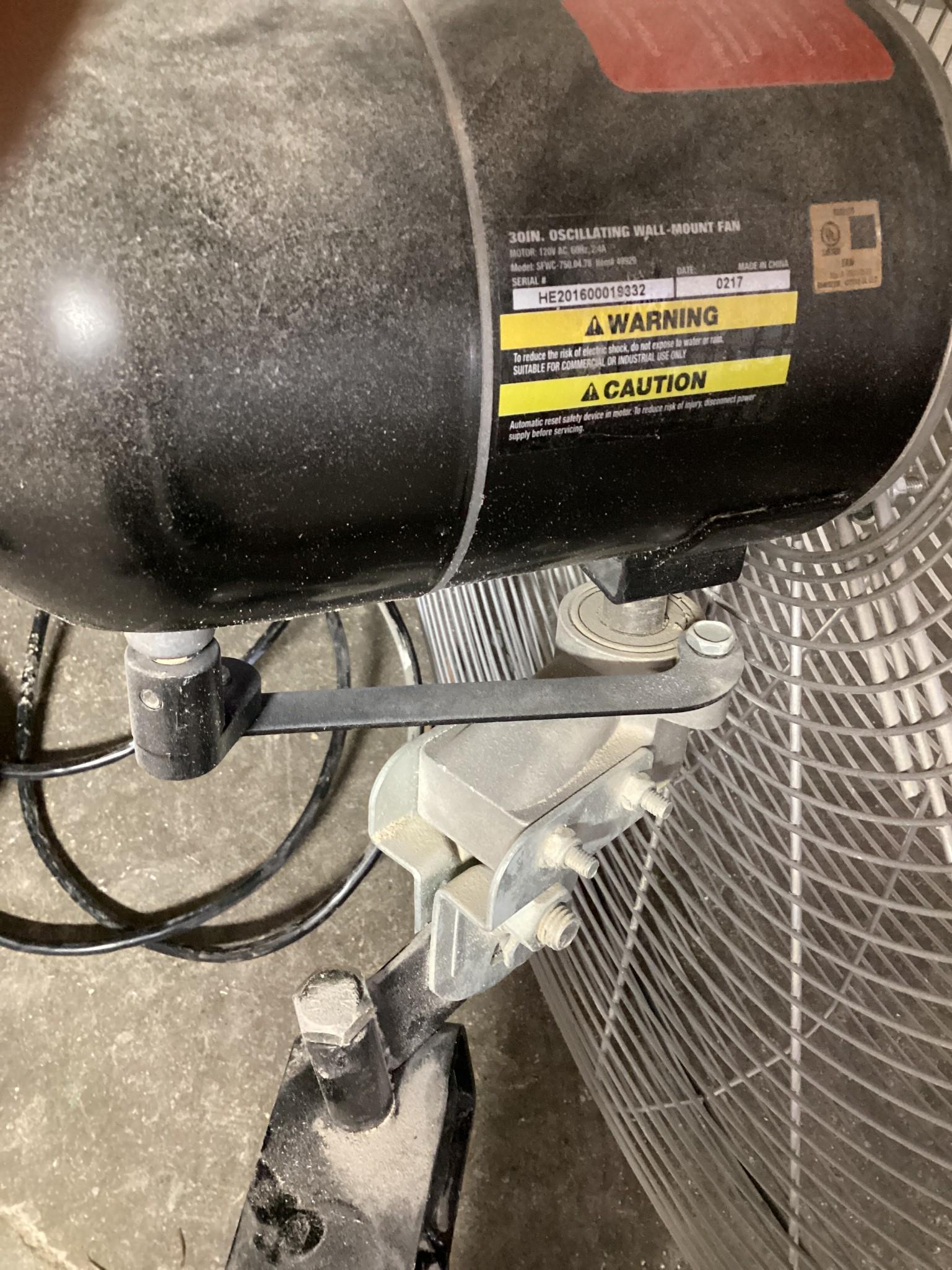 2 - 30" Fans, 1 TPI Corporation, 1 Strongway, 120 Volt