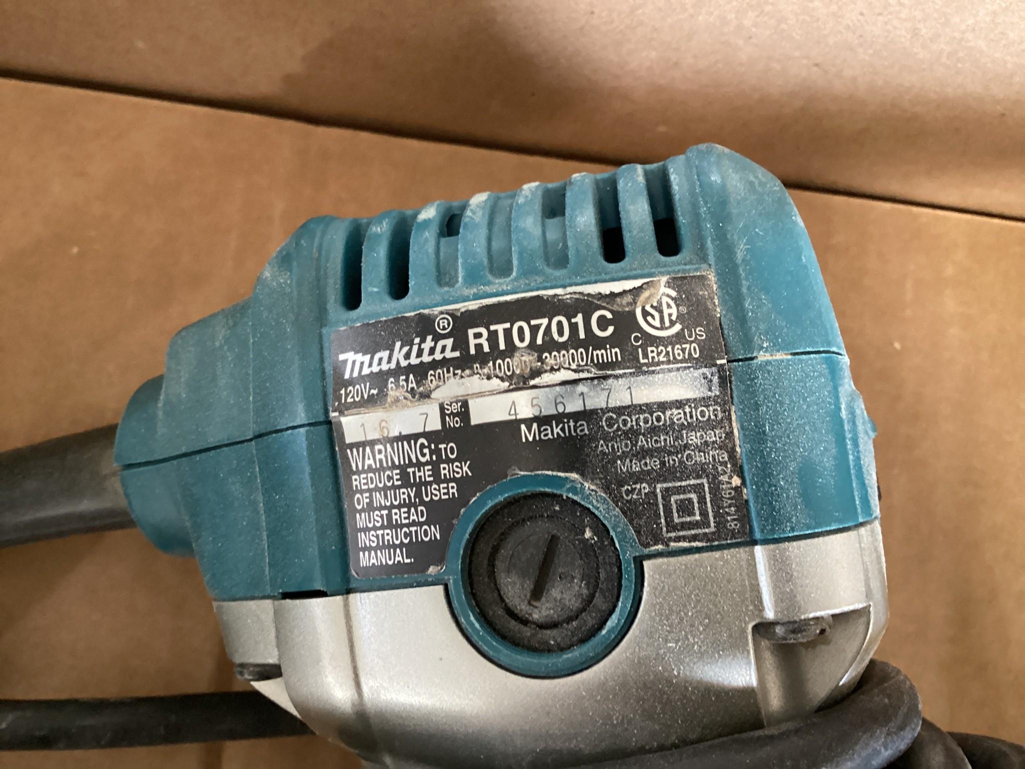 2 Makita RT0701C 120 Volt Routers