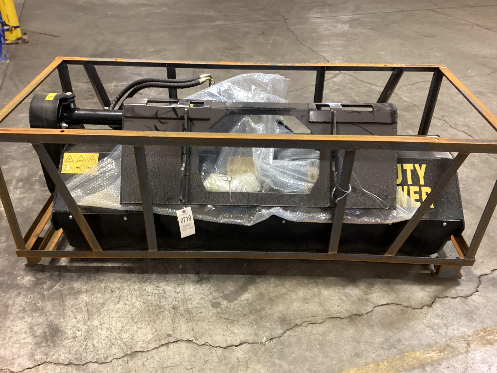 New Unused Mower King Model SSEFGC175 Hydraulic Flail Mower Skid Loader Attachment