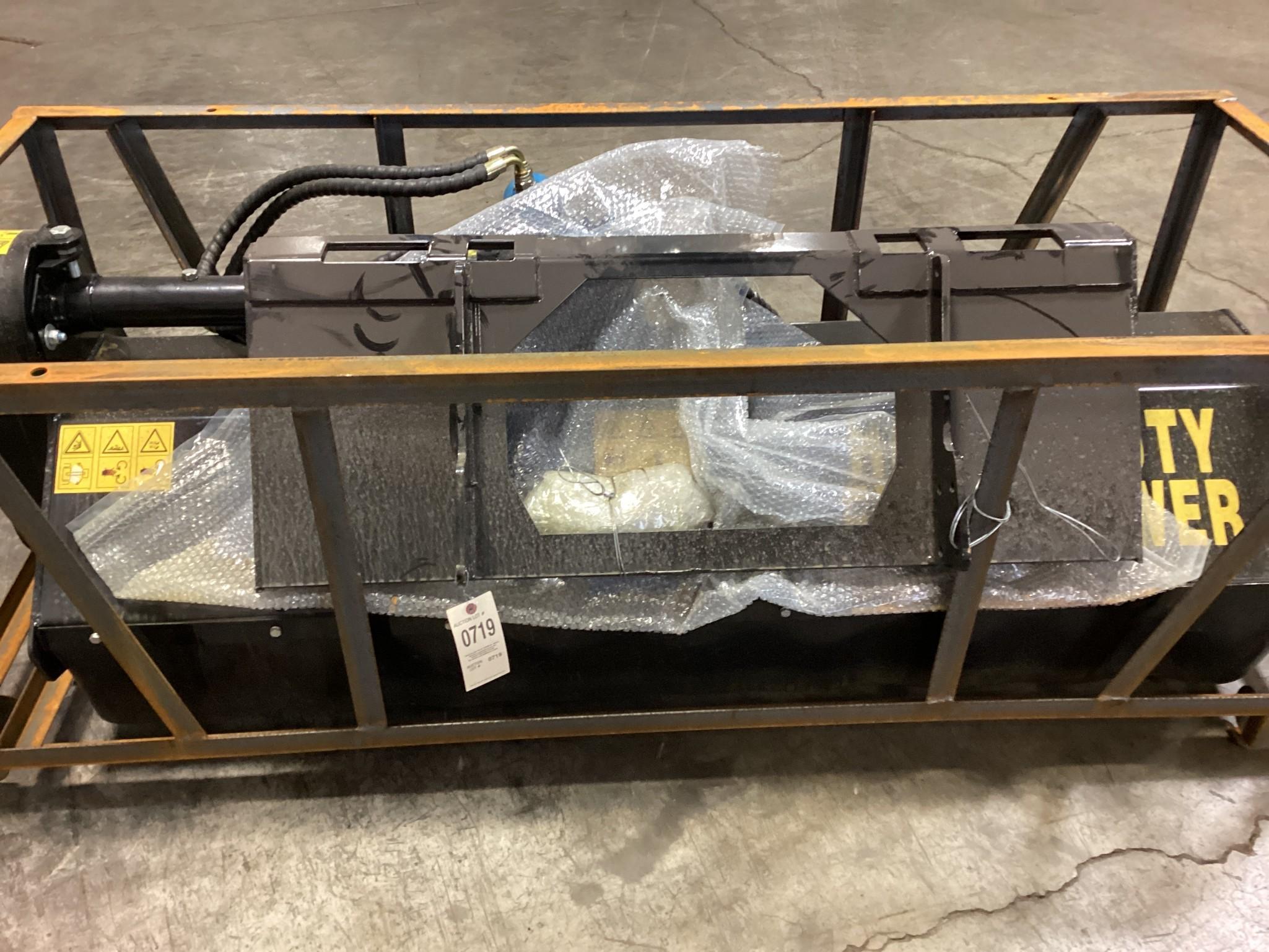 New Unused Mower King Model SSEFGC175 Hydraulic Flail Mower Skid Loader Attachment