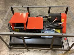 New Unused AGT Model EXFLM115 Hydraulic Flail Mower Excavator Attachment, Fits Cat 308