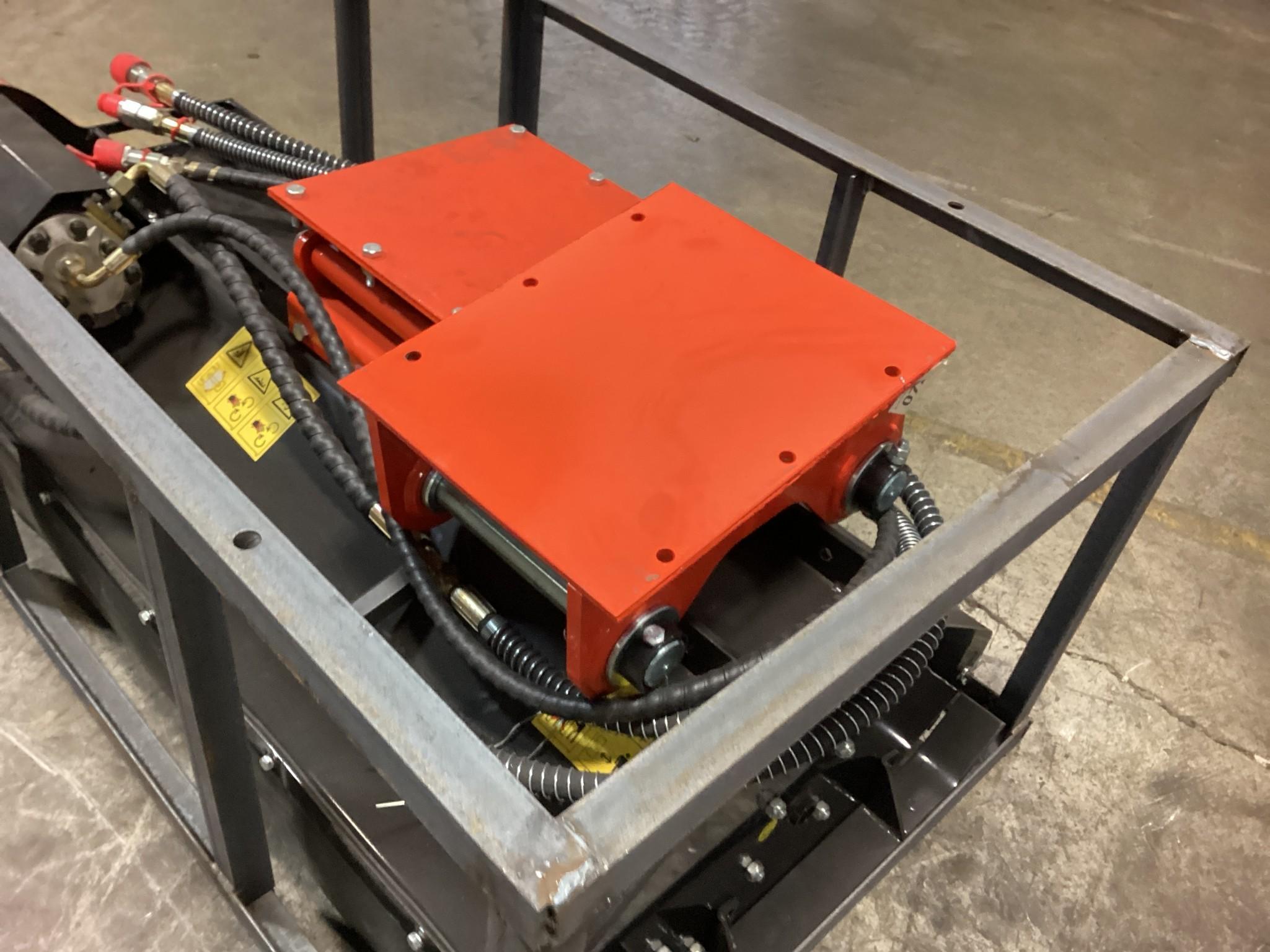 New Unused AGT Model EXFLM115 Hydraulic Flail Mower Excavator Attachment, Fits Cat 308