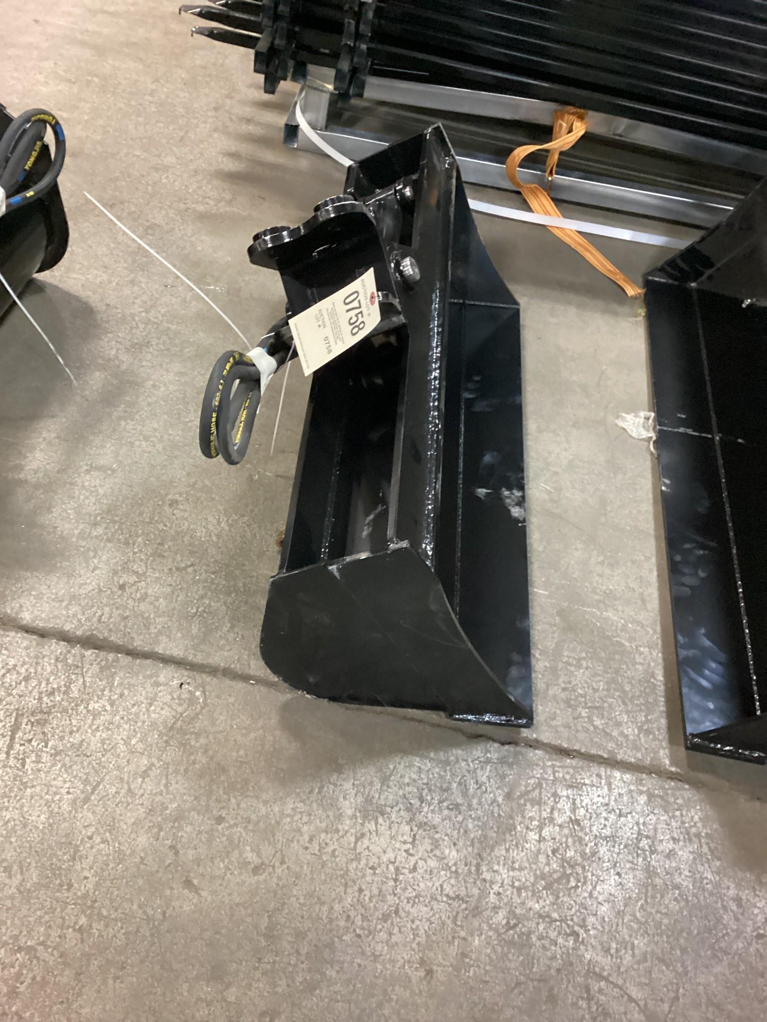 New Unused Miva 32 Inch Tilting Bucket Mini Excavator Attachment