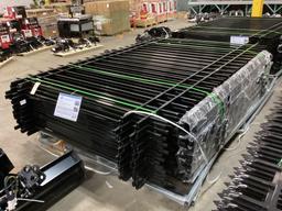 New Unused Fens Model Fens20 Galvanized Steel Fence, 20 Sections 10 Ft Long x 7 Ft High