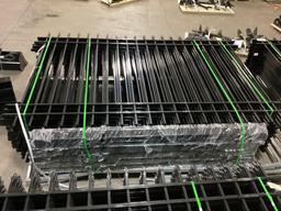 New Unused Fens Model Fens20 Galvanized Steel Fence, 20 Sections 10 Ft Long x 7 Ft High