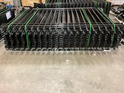 New Unused Fens Model Fens20 Galvanized Steel Fence, 20 Sections 10 Ft Long x 7 Ft High