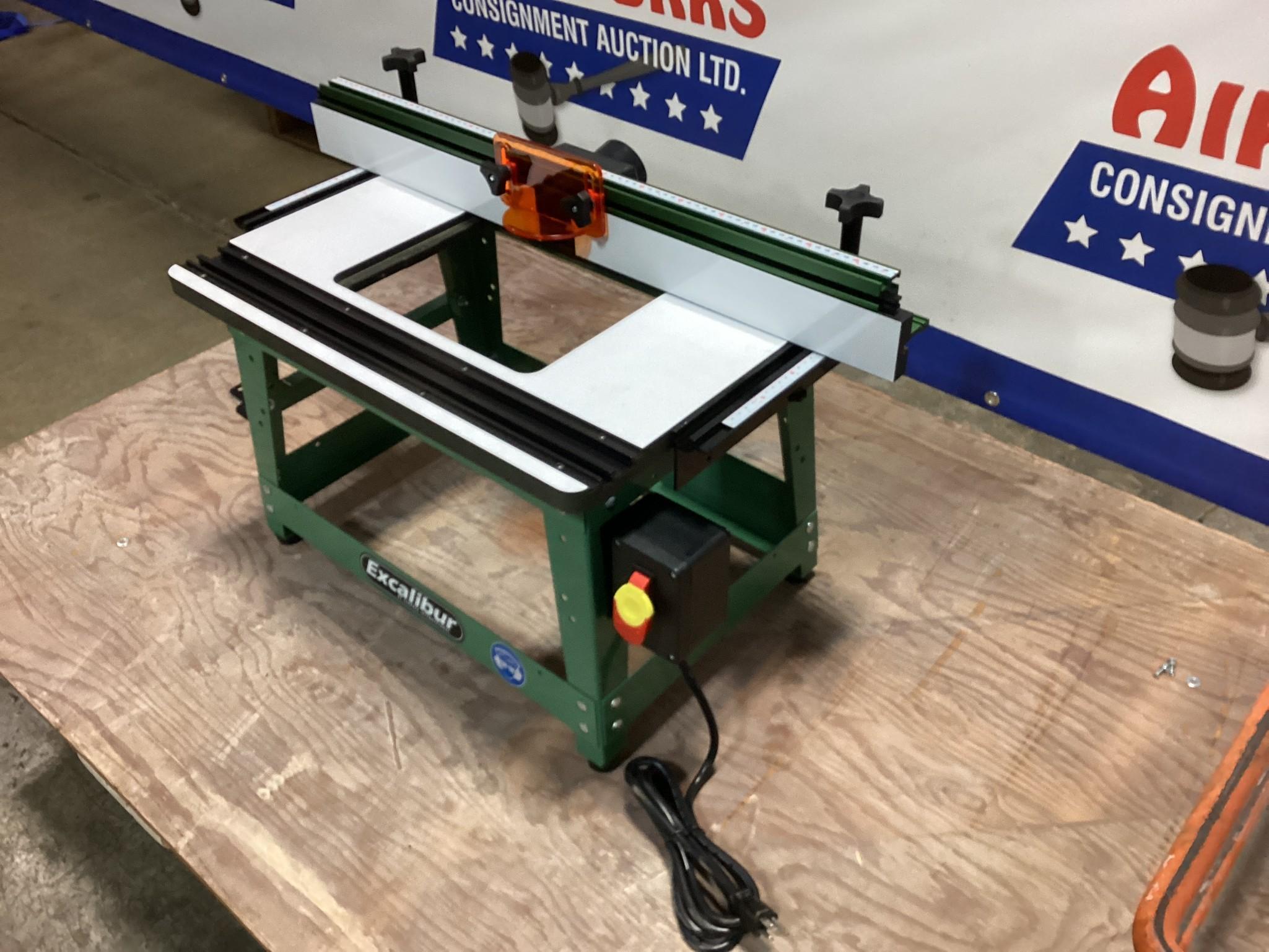 New Unused Excalibur Benchtop Router Table