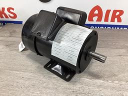 New Unused TEFC AC Induction Electric Motor, 1 Hp 230 Volt 1 Phase, 3450 rpm