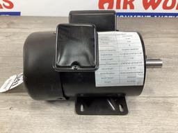 New Unused TEFC AC Induction Electric Motor, 1 Hp 230 Volt 1 Phase, 3450 rpm