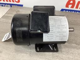 New Unused TEFC AC Induction Electric Motor, 1 Hp 230 Volt 1 Phase, 3450 rpm