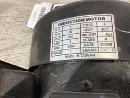 2 Hp 230 Volt 1 Phase Induction Electric Motor, 3450 rpm