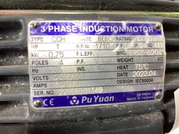 1 Hp 230/460 Volt 3 Phase Induction Electric Motor, 1710 rpm