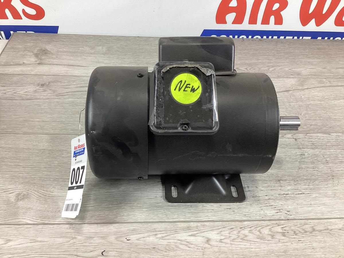 New Unused 3 Hp 230 Volt 1 Phase Electric Motor, 3450 Rpm