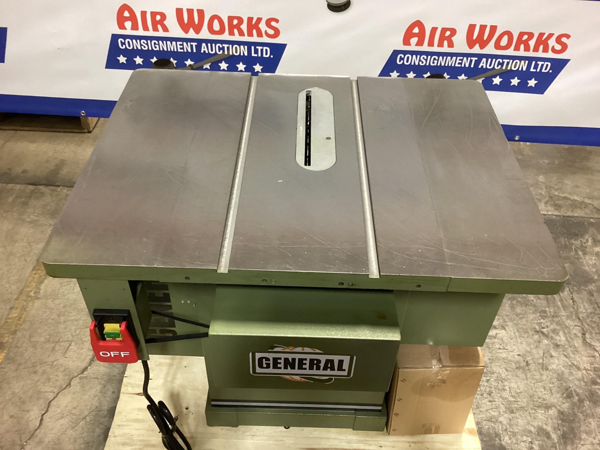 New Unused General Model 850 MI 10" Left Tilting Arbor Saw