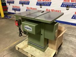 New Unused General Model 850 MI 10" Left Tilting Arbor Saw