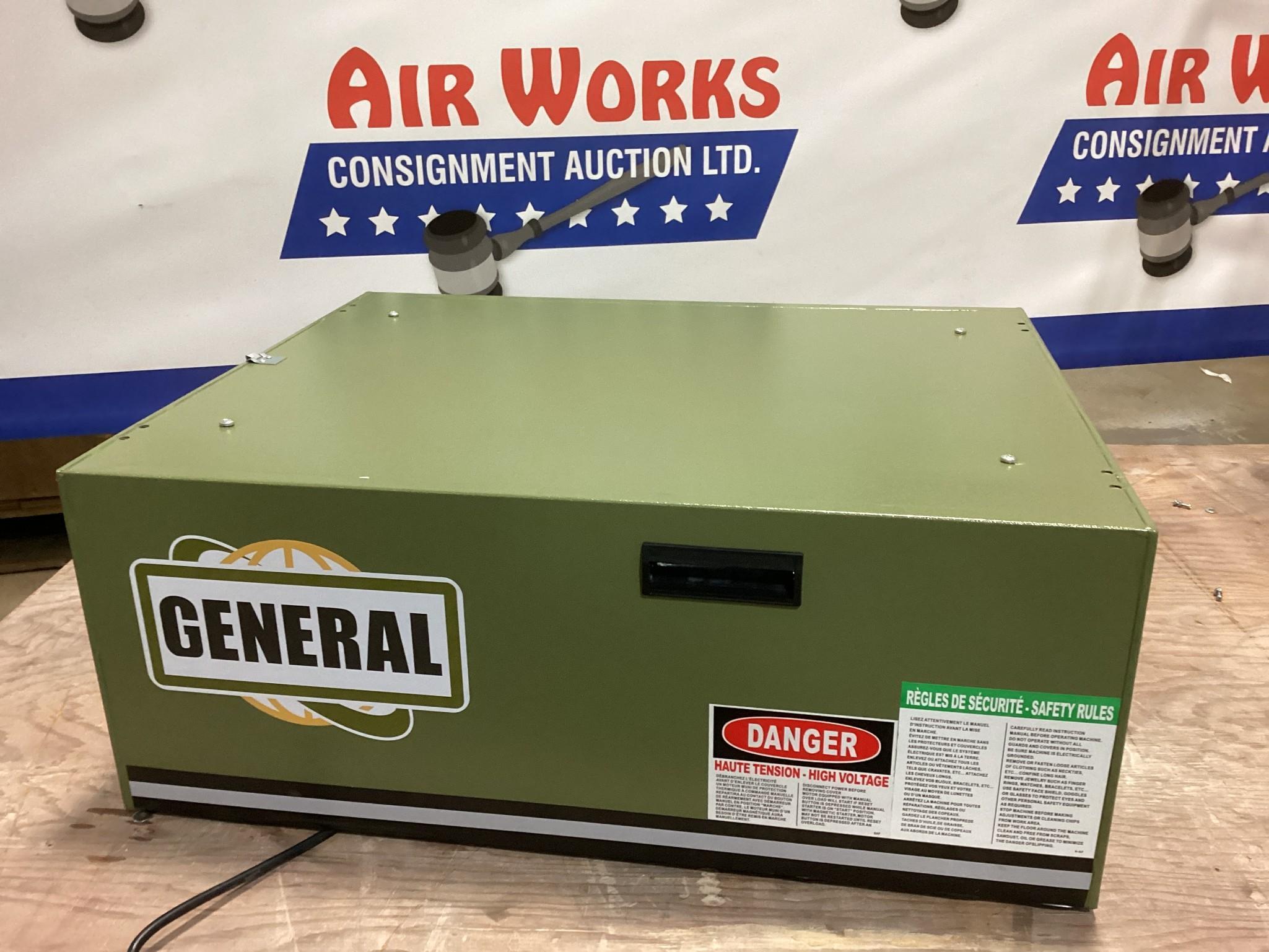 New Unused General Model 10-1000 Air Filtration System