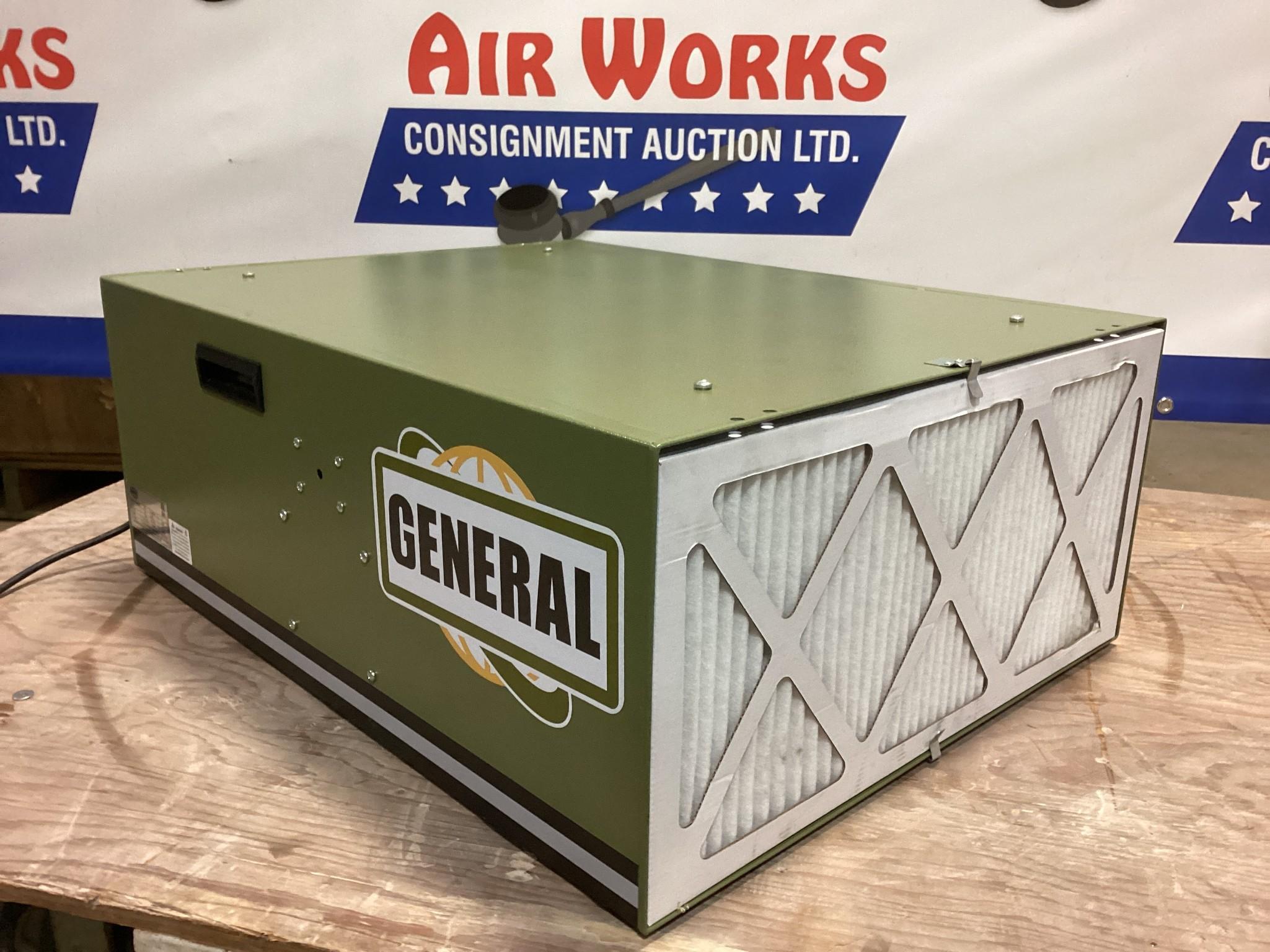 New Unused General Model 10-1000 Air Filtration System