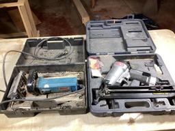 Freud 4" Biscuit Joiner Model JS100, 115 Volt, / Senco Finish Pro 35 - 15 Gauge Brad Nailer