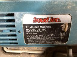 Freud 4" Biscuit Joiner Model JS100, 115 Volt, / Senco Finish Pro 35 - 15 Gauge Brad Nailer