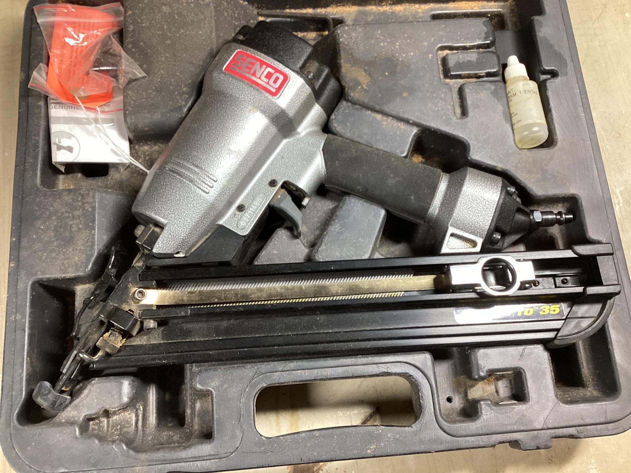 Freud 4" Biscuit Joiner Model JS100, 115 Volt, / Senco Finish Pro 35 - 15 Gauge Brad Nailer