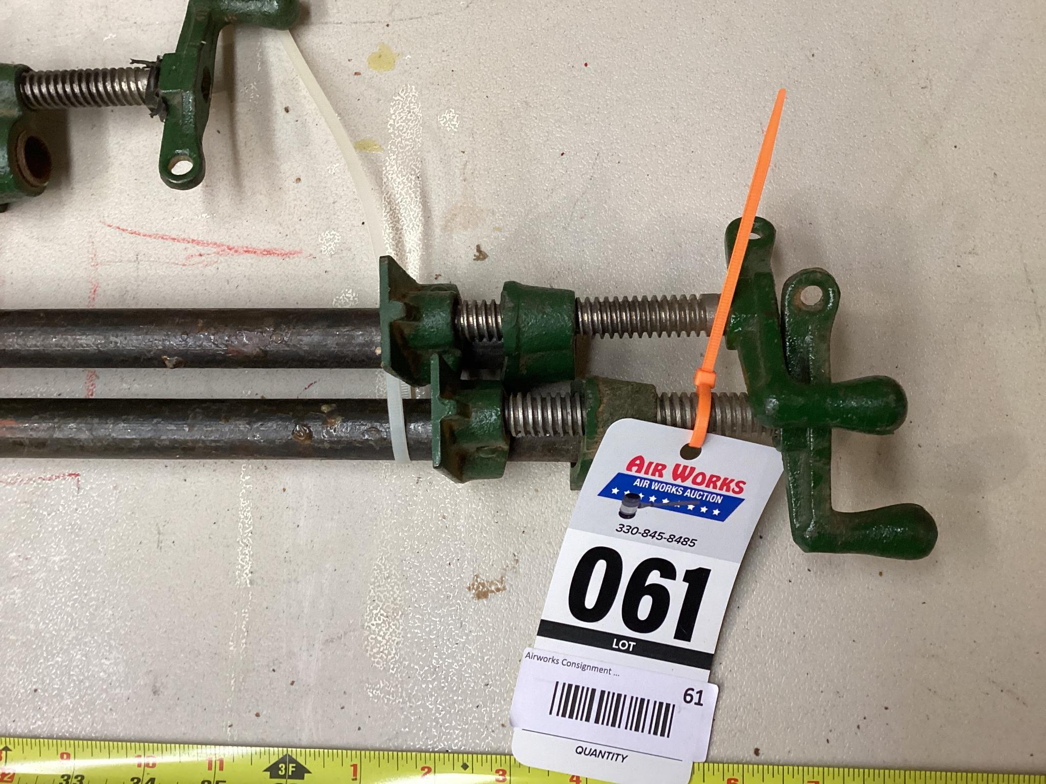 3 - Pipe Clamps, 2 - 40" / 1 - 30"