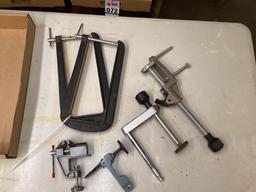 Box Lot of Clamps