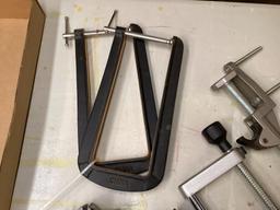 Box Lot of Clamps